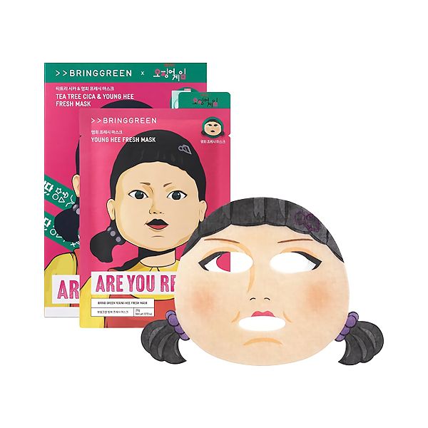 BRINGGREEN Tea Tree CICA &amp; Pink Soldier Fresh Mask-Netflix Squid Game Collaboration (Limited)