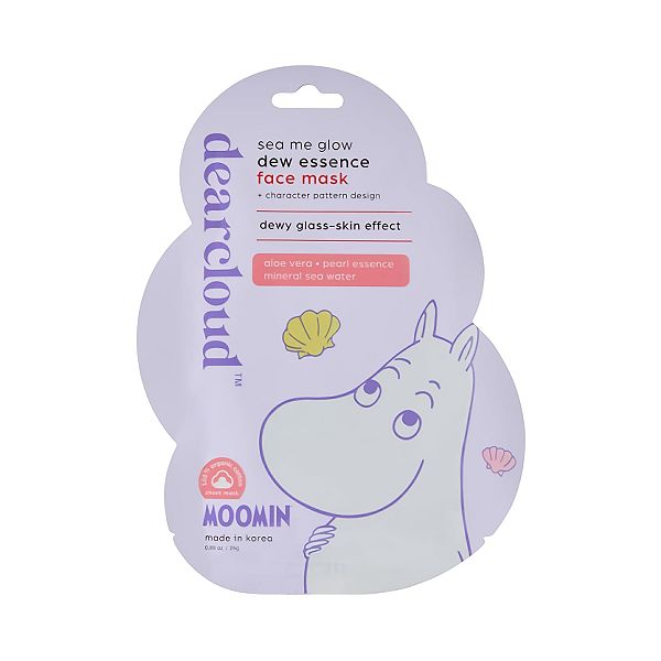 Dearcloud x Moomin Sea Me Glow Dew Essence Face Mask*