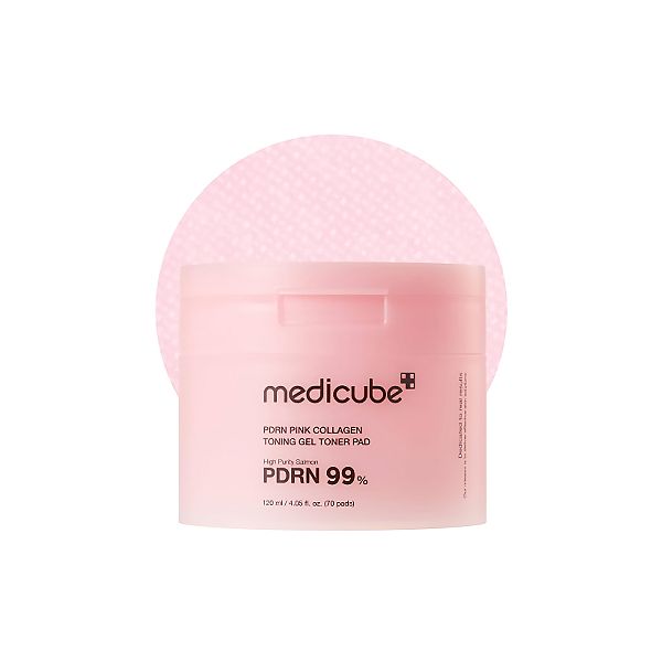 Medicube DRN Pink Collagen Toning Gel Toner Pad