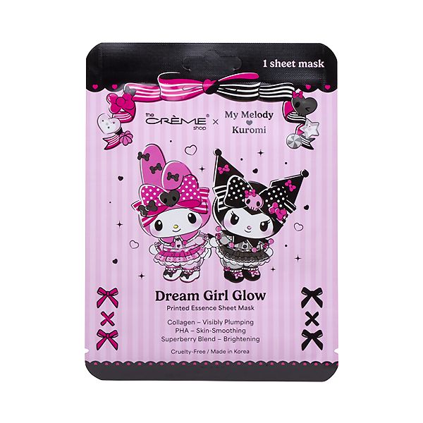 TCS My Melody &amp; Kuromi Dream Girl Glow Printed Essence Sheet Mask