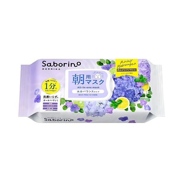 BCL Saborino Morning  Facial Mask Sheet Rainy Hydrangea