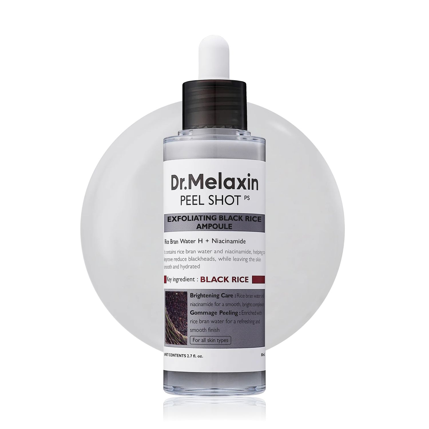 Dr.Melaxin  Peel Shot Exfoliating Black Rice Ampoule 80ml