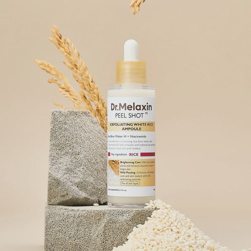 Dr. Melaxin Peel Shot Exfoliating White Rice Ampoule 80ml
