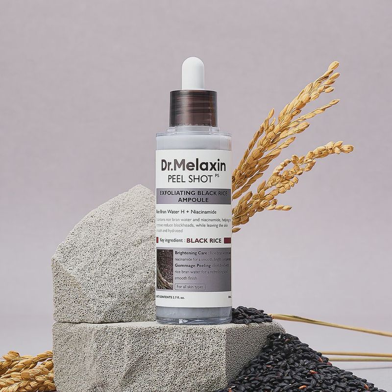 Dr. Melaxin  Peel Shot Exfoliating Black Rice Ampoule 80ml
