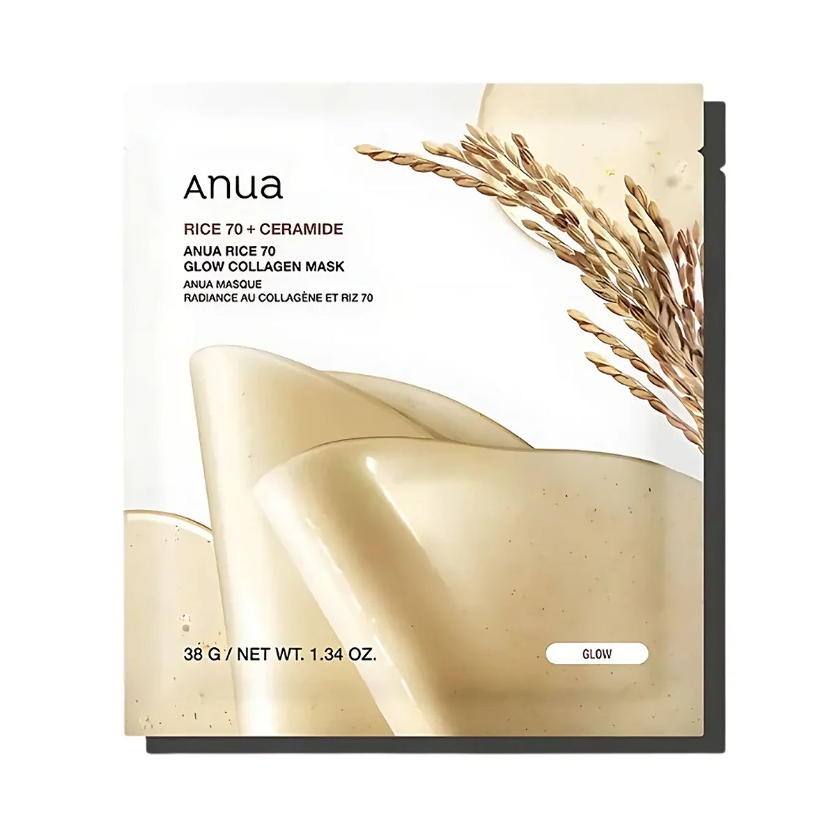 Anua Rice 70 Glow Collagen Mask