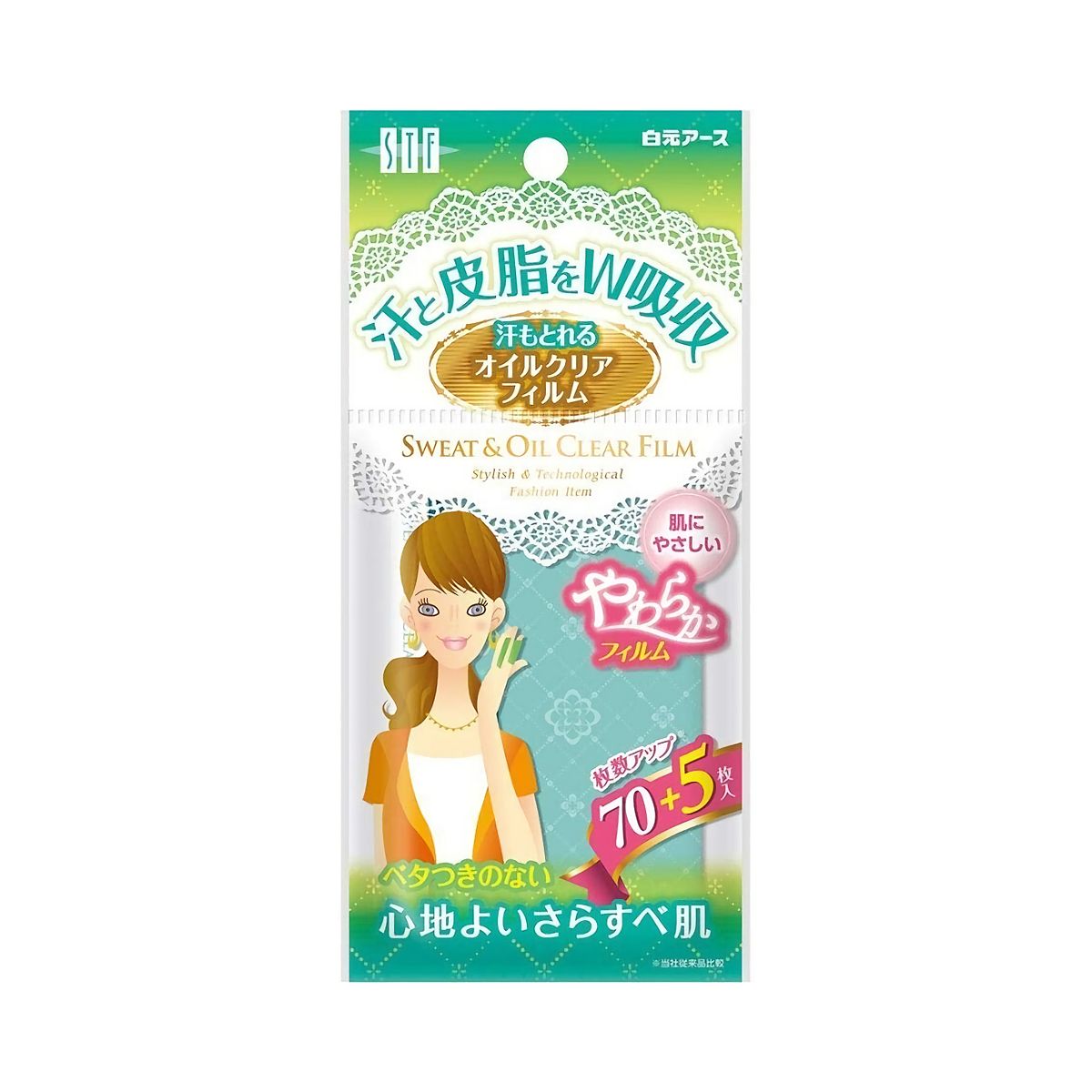 Hakugen Oil Clear Film for Sweat