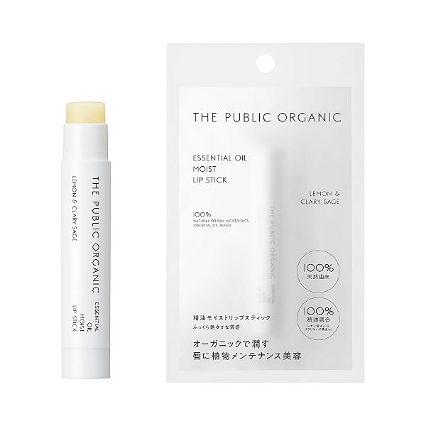 THE PUBLIC ORGANIC Essential Oil Moisture Lip Stick, Color: Moist