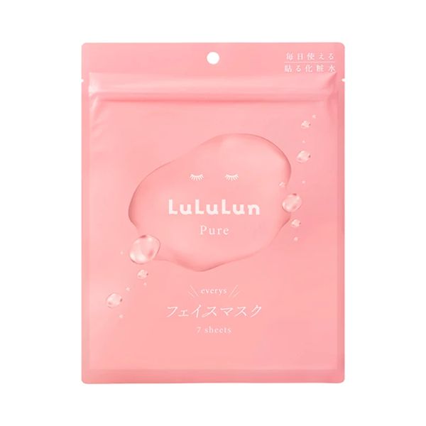 Lululun Face Mask Pure 9FS (Pink) 7sheets