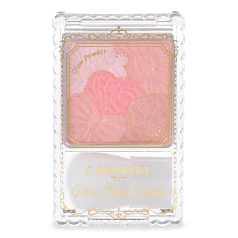 CANMAKE Glow Fleur Cheeks, Color: 01 Peach Fleur