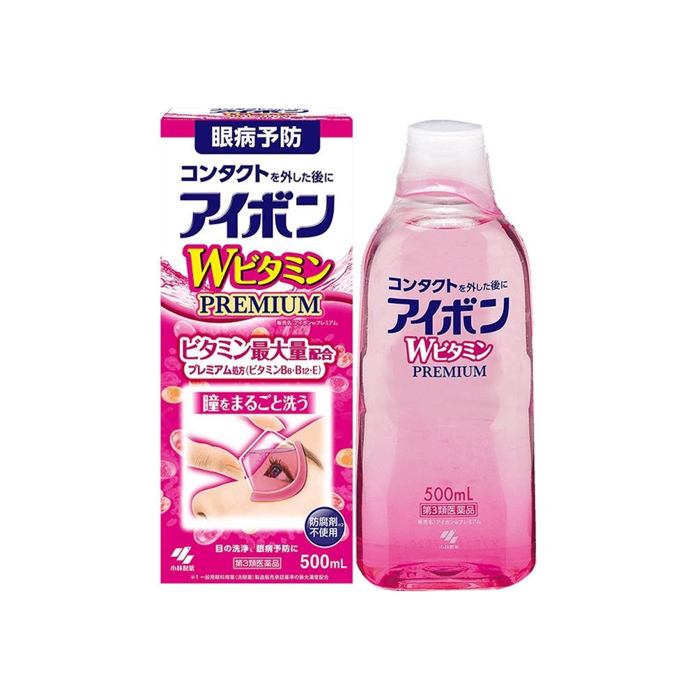 Kobayashi 小林制药||眼部清洁洗眼液 粉色3-4度||500ML