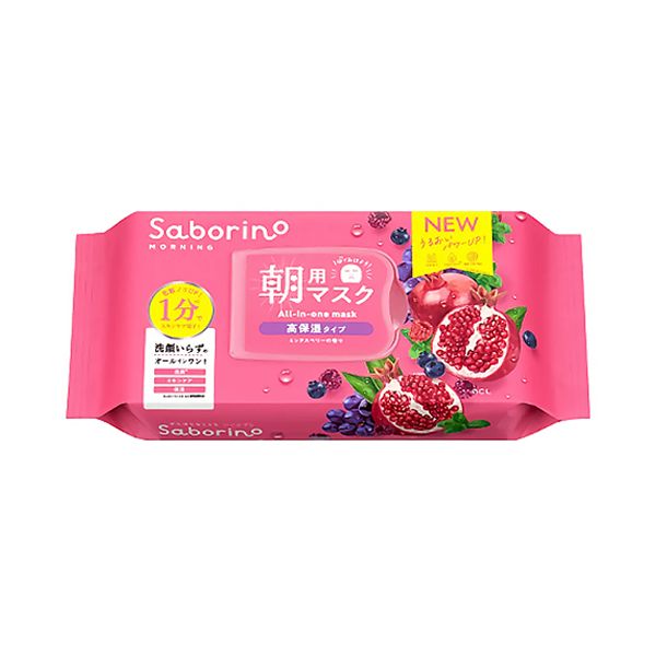 BCL Saborino Morning Face Mask Mix Berry Moisturizing Type 30 pcs