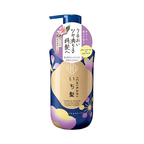 Kracie Ichikami Damage Repair &amp; Color Care Conditioner Pump