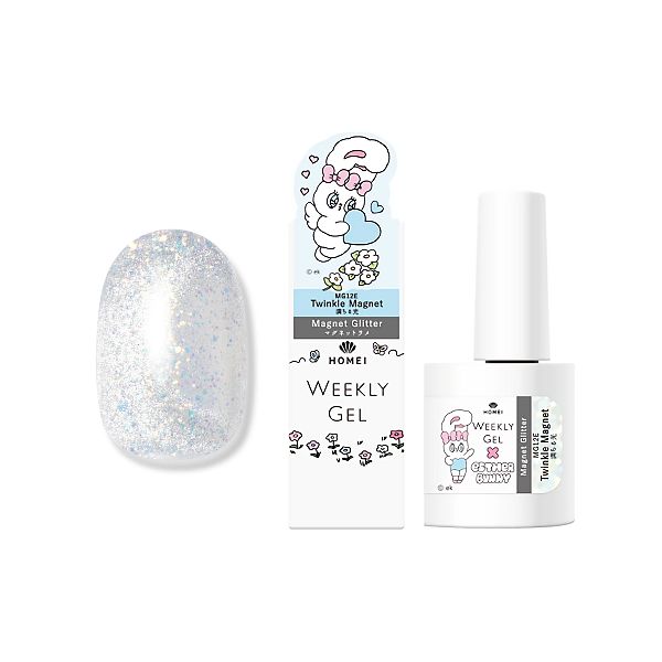 HOMEI Weekly Gel Esther Bunny Collaboration, Color: MG12E Twinkle Magnet