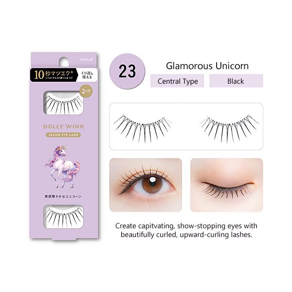 KOJI Dolly Wink Salon Eyelash No.23 Glamorous Unicorn