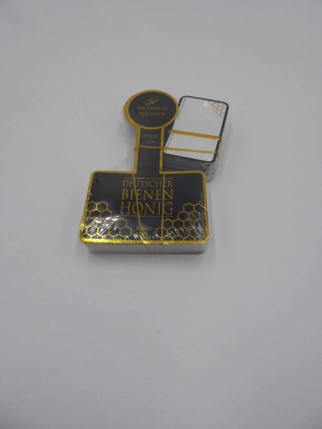Rütli Honigglas-Etikett 500 g,  Siegel rund, gold