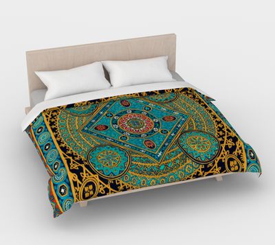 Sacred Earth King Duvet Cover