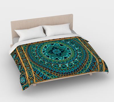Emerald King Duvet Cover