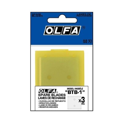 Olfa Replacement Blades for BTC1 Scraper 43mm - Pack of 3 (BTB1)