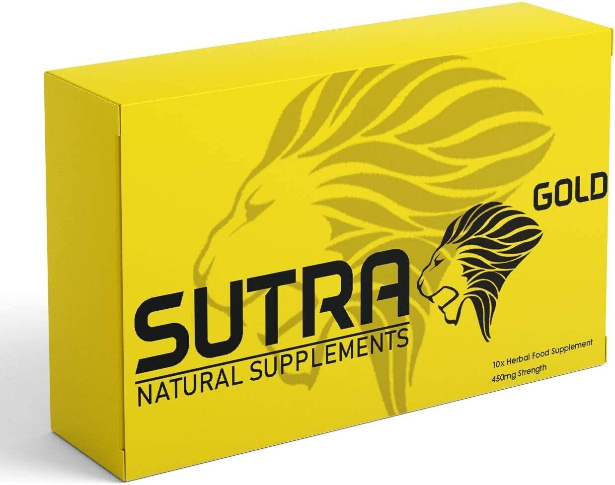 Ultra Strong Sutra Gold - (10 Pack) New &amp; Effective 450mg Ginseng Complex Herbal Supplement for Men