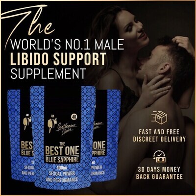 Gentleman&#39;s Choice™ 40 Tablets - The Best One Blue Sapphire - Herbal Supplement Complex for Men