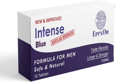 ErexOn - Intense Blue 10 Tablets - Herbal Supplement for Men