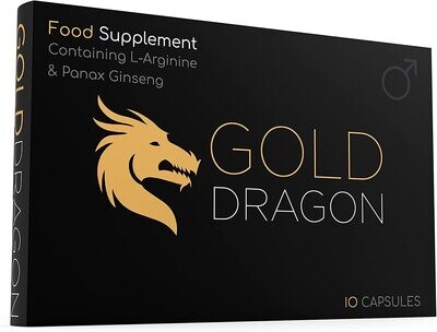 Extra Strong (10 Capsule) Gold Dragon Ginseng Complex - 100MG - Premium Enhanced Energy, Stamina &amp; Endurance.