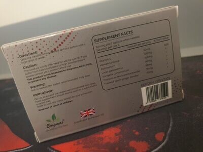 IRON HILLS MALE HERBAL CAPSULES FOR MEN WITH  WITH VITAMIN C UK 30 X 100MG