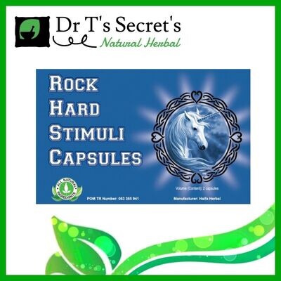 ROCK HARD STIMULI CAPSULES FOR ERECTION ED LIBIDO 100% HERBAL