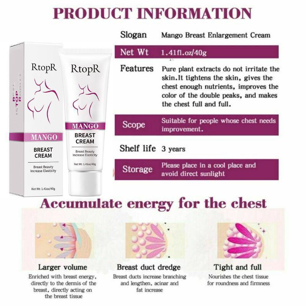 STRONGEST BREAST ENLARGEMENT CREAM ENHANCEMENT BIGGER BOOBS BUST 2 CUP+