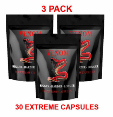 30 VENOM Male Enhancement Maximum strength Herbal sex pills -