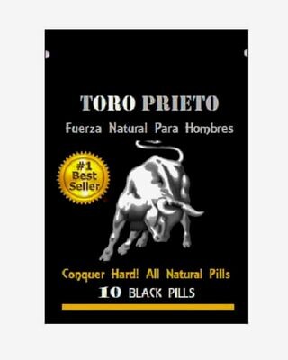 10 Toro Prieto Male ENERGY Booster pill for both sexes xxxplo enhancement la pep