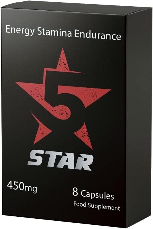 5 Star Extra Strong | Designed for Men | 8 Capsules Food 5 Star Extra Strong | Designed for Men | 8 Capsules Food