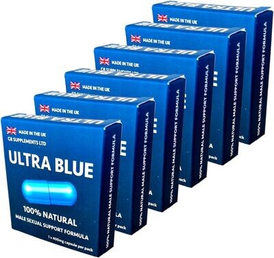 6 x Ultra Blue High Strength Tablets, 100% Herbal Blue Pill Supplement. 6 x Ultra Blue High Strength Tablets, 100% Herbal Blue Pill Supplement.