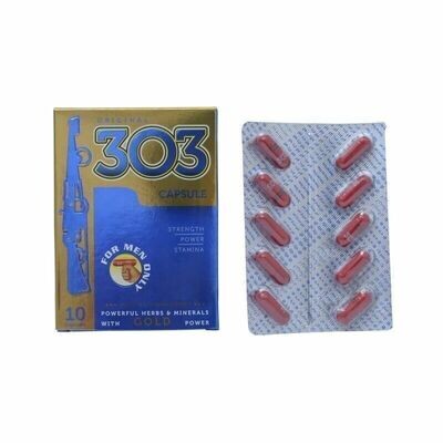 Original 303 Capsules For Men Only 10 Caps Original 303 Capsules For Men Only 10 Caps