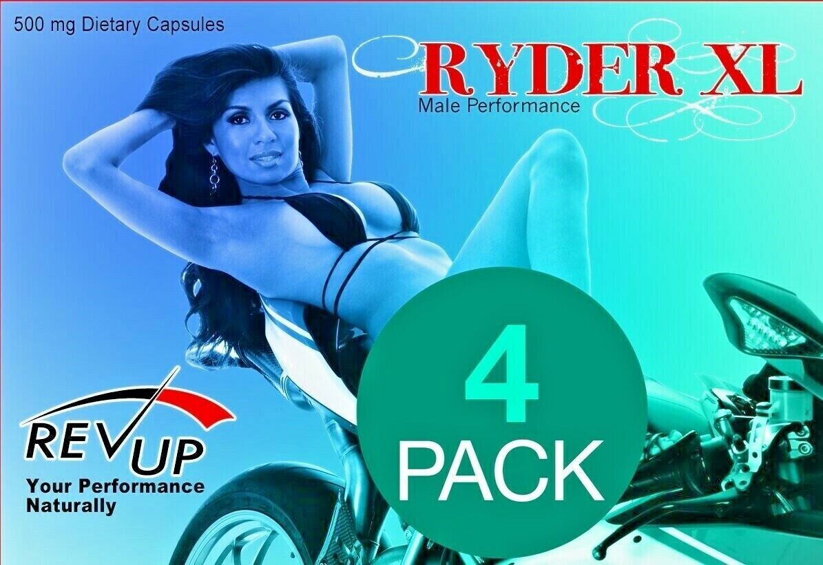 Ryder XL Super Strength New All-Natural Men&#39;s Vitality Pill - 10 Capsules