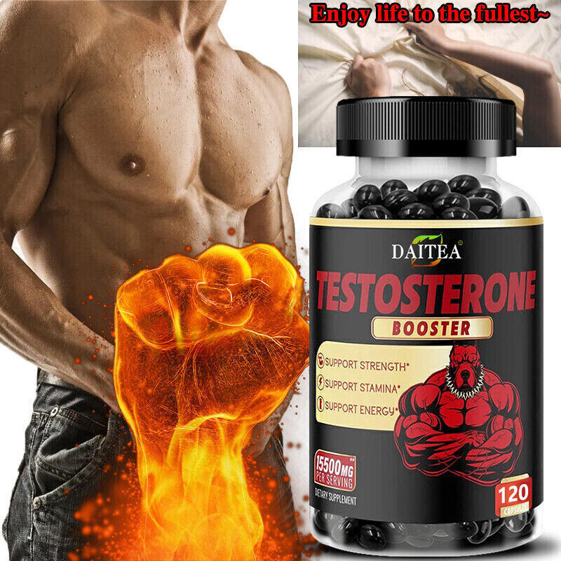 Natural Testosterone Booster for Men Improve Stamina &amp; Performance Fitness 120 CAPS