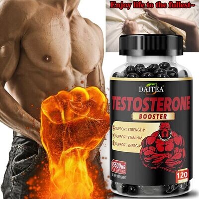 Natural Testosterone Booster for Men Improve Stamina &amp; Performance Fitness 120 CAPS