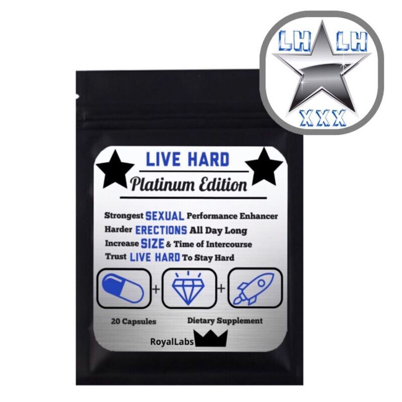 Live Hard Platinum 30 Male Enhancement Sex Pills Performance Enhancers Live Hard Platinum 30 Male Enhancement Sex Pills Performance Enhancers