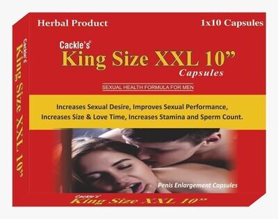 2x King Size XXL 10&quot; for Men Enlarger Pills Help Sex Big Dick Organic Vegan