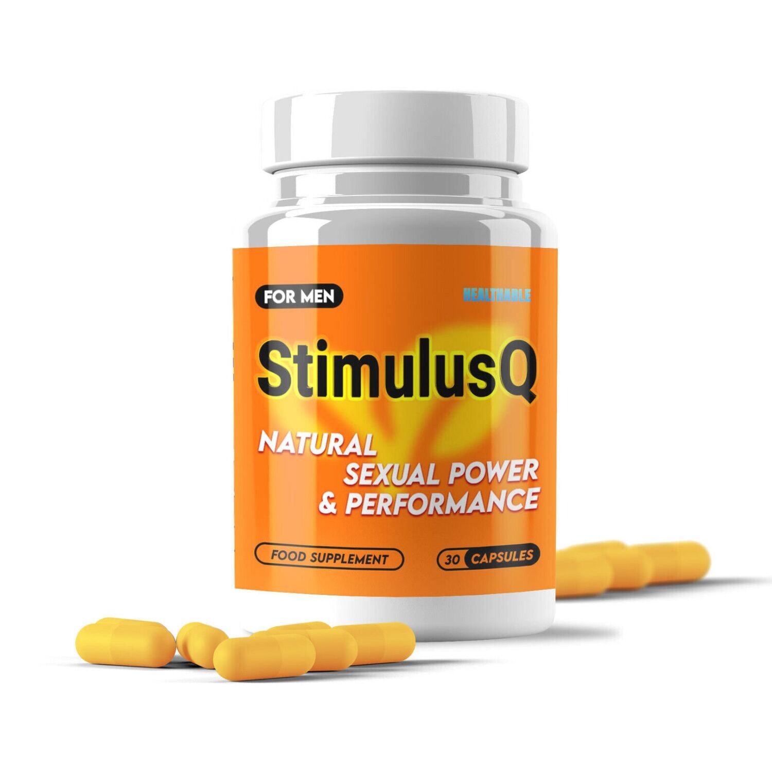 StimulusQ Food Supplement for Men 30 Aphrodesiac Capsules for Hims