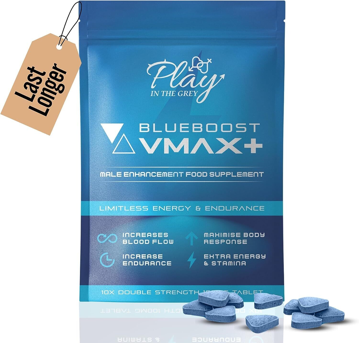 Blue Pill | Herbal Supplement Blue Pills for Men | High Strength Performance Powerful Fast Acting Long Lasting Results | Enhancing Male Stamina &amp; Endurance Booster Tablets