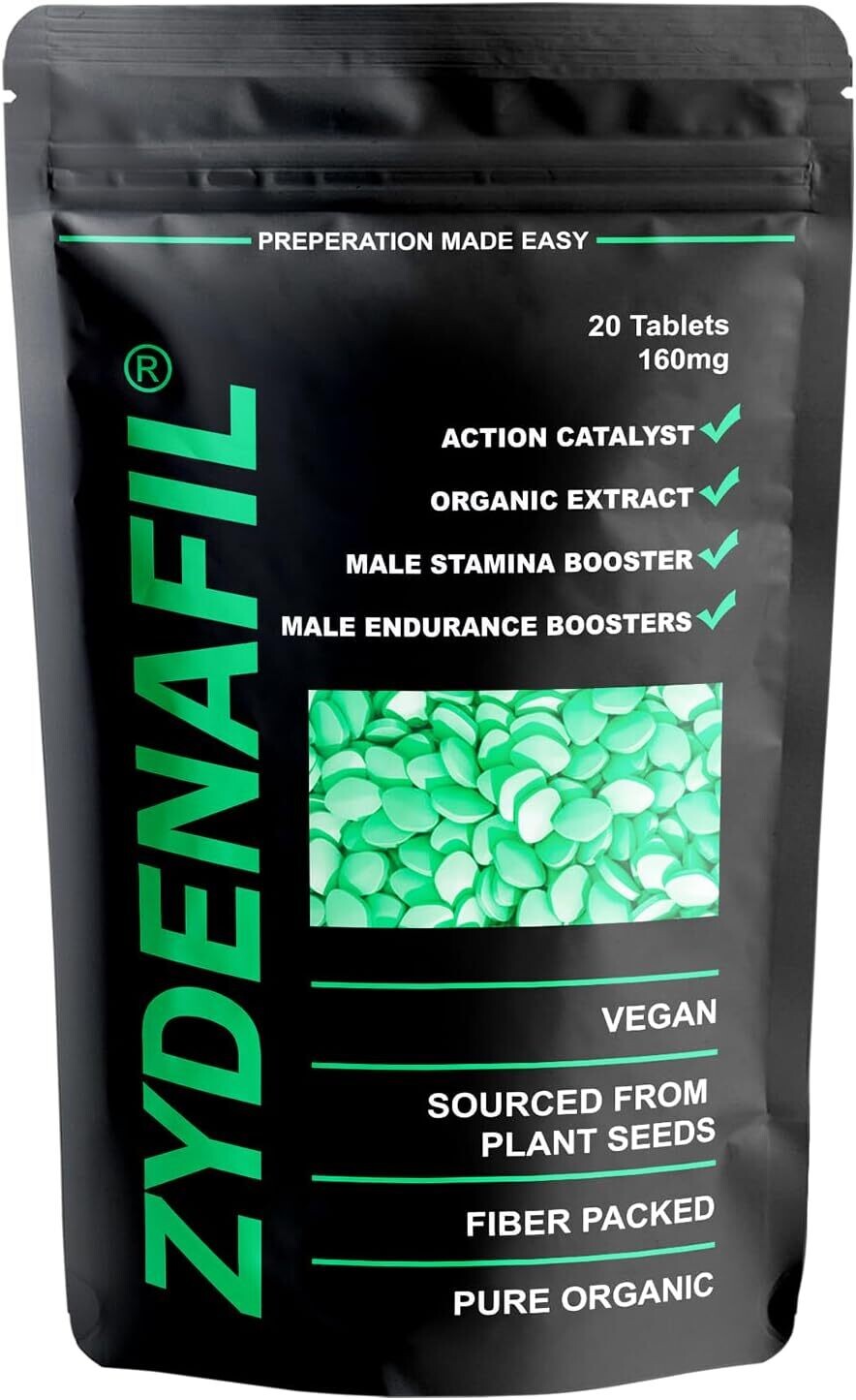 🆂🆃🆁𝗢🅽🅶 𝗛𝗘𝗥𝗕𝗔𝗟 𝗧𝗮𝗯𝗹𝗲𝘁 𝗳𝗼𝗿 𝗺𝗲𝗻 Zydenafil™ 【Ｇｒｅｅｎ　Ｐｉｌｌ】| 20 Tablets | Supplement | Fast Acting | Ginseng Maca