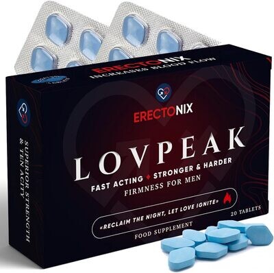 Erectonix Lovpeak Blue Pills for Men - Powerful & Steadfast Male Enhancement - Amplified Strength for Delivering Stronger & Harder, Natural Male Enhancing Food & Herbal Supplement Erectonix Lovpeak Blue Pills for Men - Powerful & Steadfast Male Enhancement - Amplified Strength for Delivering Stronger & Harder, Natural Male Enhancing Food & Herbal Supplement