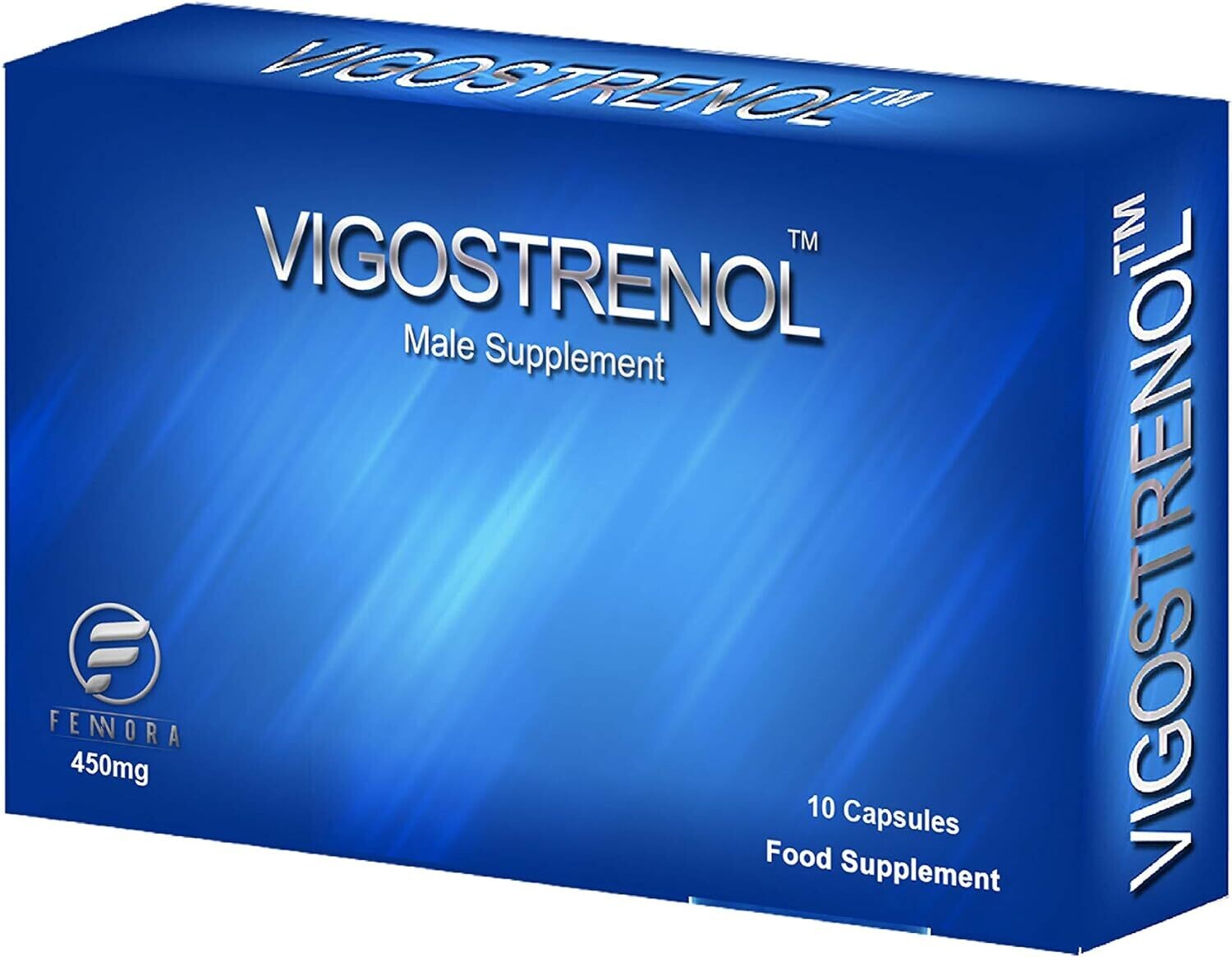 VIGOSTRENOL - Testosterone Booster - Male Food Supplement 450MG (10 Capsules)