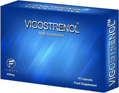 VIGOSTRENOL - Testosterone Booster - Male Food Supplement 450MG (10 Capsules) VIGOSTRENOL - Testosterone Booster - Male Food Supplement 450MG (10 Capsules)