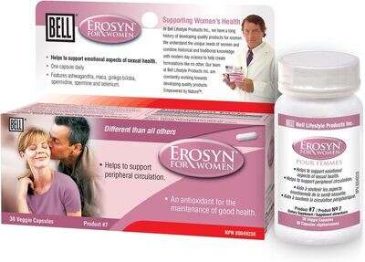 Bell Erosyn™ for Women |Developed to Support Emotional Aspects of Women&#39;s Sexual Health | One Capsule a Day | Made in Canada