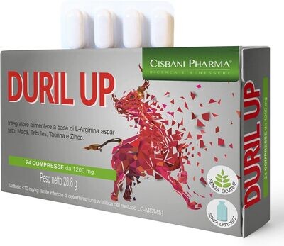 Duril Up, Maca Andina, Tribulus Terrestris, Taurine and L-arginine | 24 tablets, Testosterone + Power and long-lasting effectiveness | Natural energizer, Cisbani Pharma Duril Up, Maca Andina, Tribulus Terrestris, Taurine and L-arginine | 24 tablets, Testosterone + Power and long-lasting effectiveness | Natural energizer, Cisbani Pharma