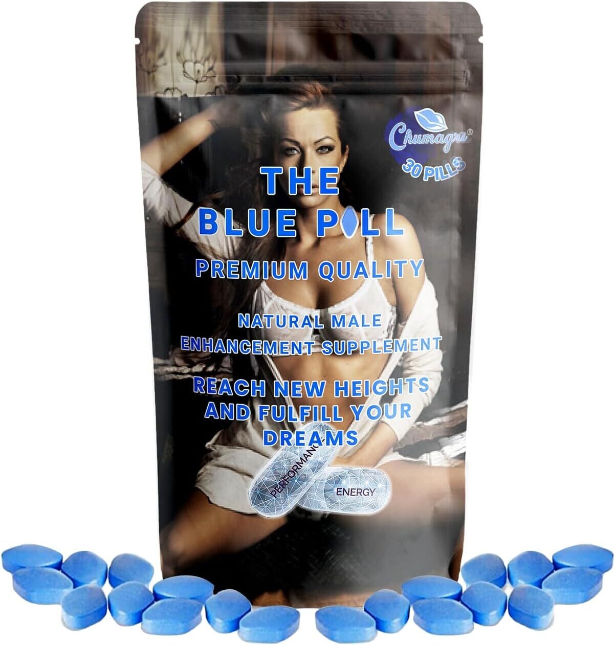 30 Tablets | Power &amp; Performance | Herbal Dietary Supplement for Men | 100 Natural