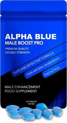 Alpha Blue Pro | 20 Tablets | Herbal Male Enhancement Food Supplement | Extremely High Strength | Alpha Blue Pro | 20 Tablets | Herbal Male Enhancement Food Supplement | Extremely High Strength |