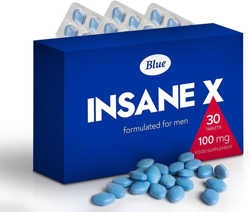 INSANE X 30 Tablets for Men Blue Elite 100mg - Enhanced Strength & Stamina INSANE X 30 Tablets for Men Blue Elite 100mg - Enhanced Strength & Stamina